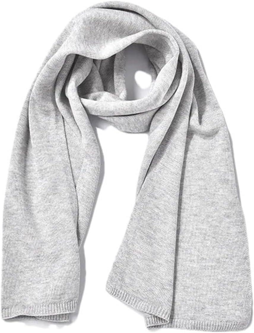 Hgvcfcv Knitted Scarves For Women Man Warm Soft Neck Scarf Solid Color Christmas Shawl Scarf