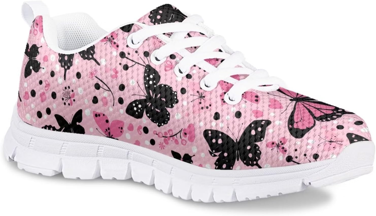 Flashideas Kids Shoes Athletic Walking Jogging Sport Comfortable Breathable Sneakers for Boys Girls White Sole