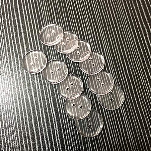 Goeielewe 200Pcs Clear Plastic Round Buttons, Resin Bread Buttons 2 Holes Handmade Diy Craft Clothes Sewing Shirt Button, 20Mm/0.78 Inches #TOP4