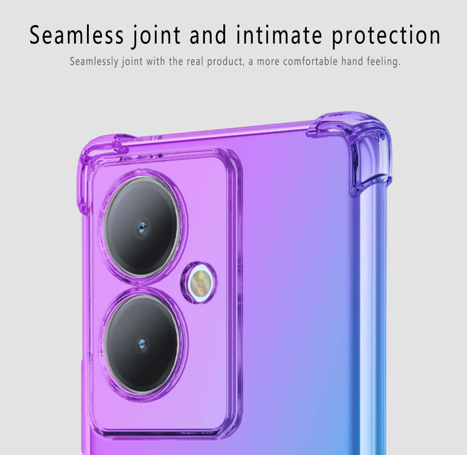 HAOYE Cover per Samsung Galaxy A51 Cover, Custodia in TPU a Gradiente
