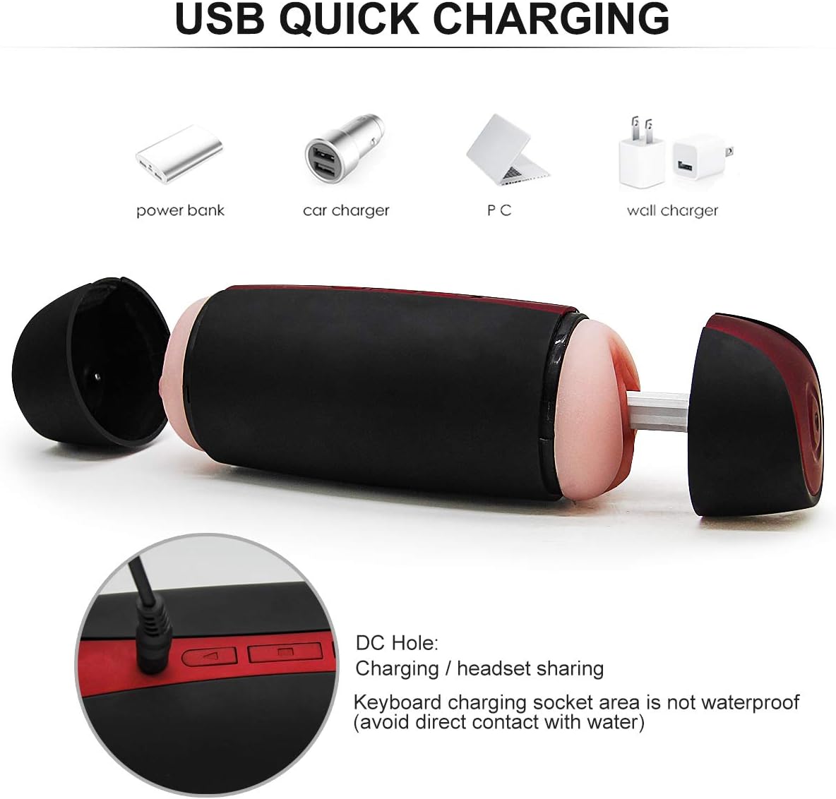 Automatic Piston Cup Electric Thrusting Machine Underwear for Men Sucking Handfree Male Ṃásturbátor for Man Oral Sucker Deep Throat Moaning Real Ᵽússy Pocket Sleeve Stroker for Men,H-09