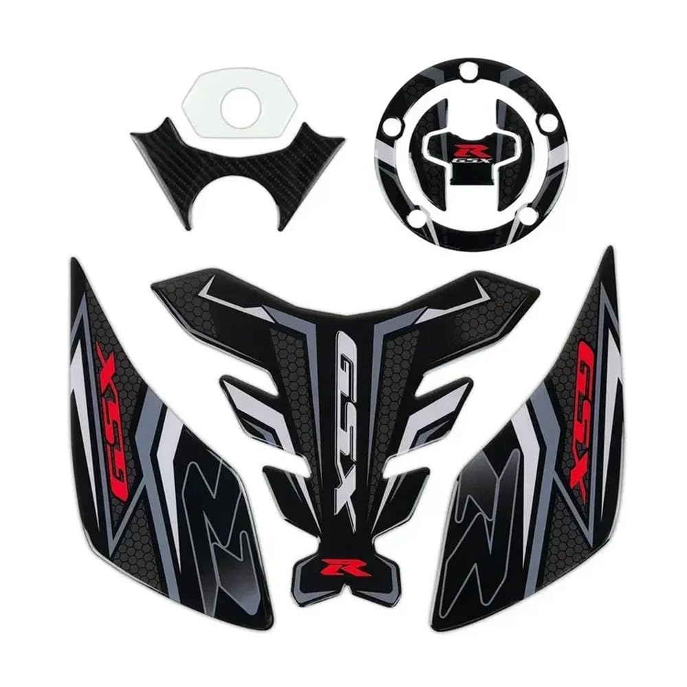 Motorcycle Tank Pad Protection for GSX250R Motorbike Fuel Tanks Traction Pads Tank Cap Protection Fishbone Three-Dimensional Sticker Body Decal Scratch
