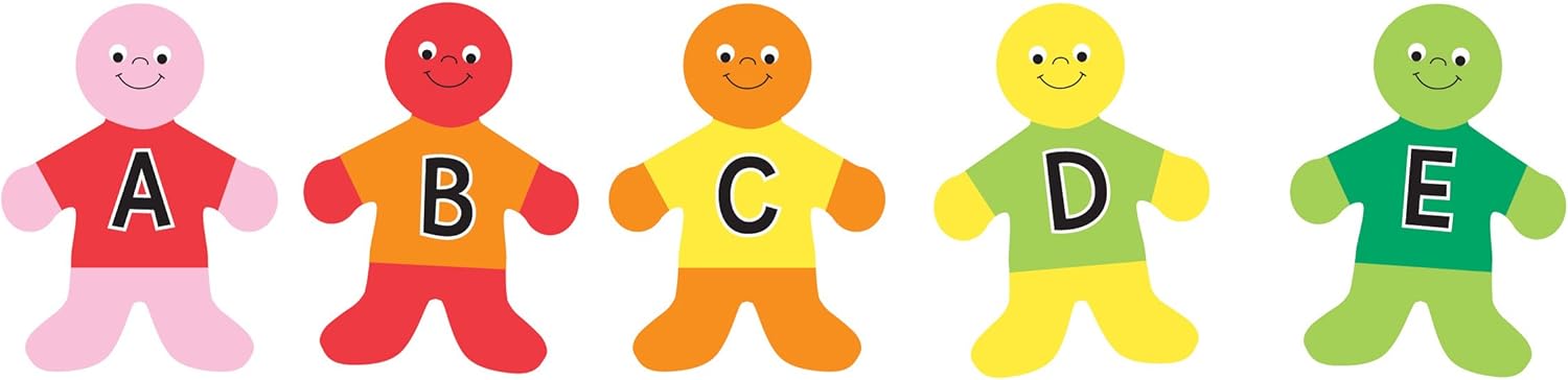 Hygloss Products Alphabet Kids Classroom Accents – Creative Teaching Resources – 7 Inches, 30 Pack
