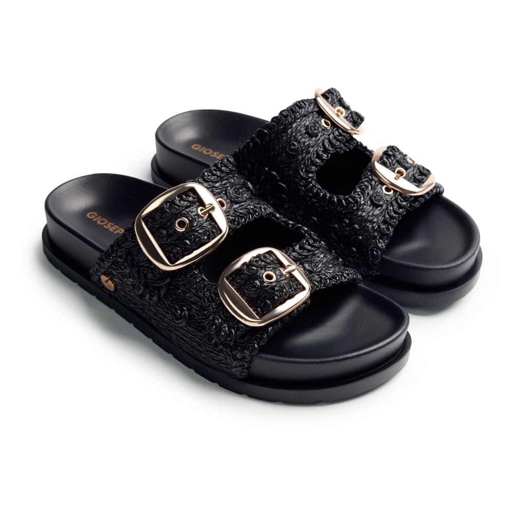GIOSEPPO ULEN, Women's T-Strap, Black, 40 EU