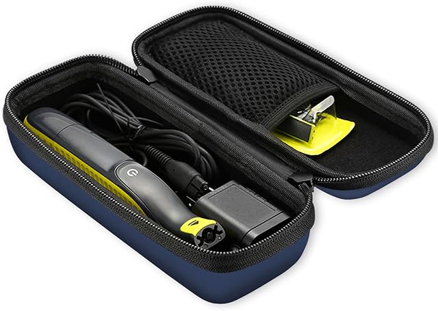 ProCase EVA twarde etui podróżne organizer do przechowywania torba do Philips Norelco OneBlade, FFP, QP2520/90 QP2520/70 - granatowy