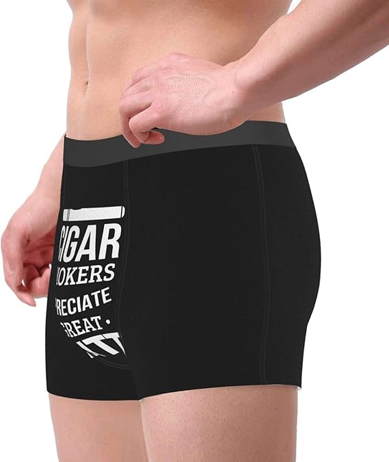 Acener Funny Cigar Smoking Pun Mens Boxer Briefs Breathable Underwear