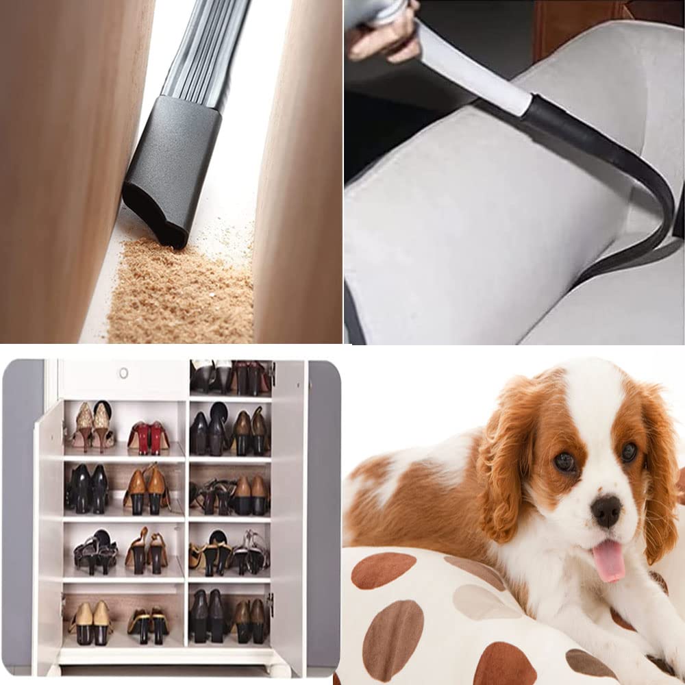 3,8 cm Vakuumbürstenaufsatz für Shop Vac Zubehör Staubsaugeraufsätze Haushaltsreinigungsset Düse Flexible Fugendüse mit 1 7/8 Zoll 1 3/8 Zoll auf 1 Zoll Schlauchadapter 7 Stück