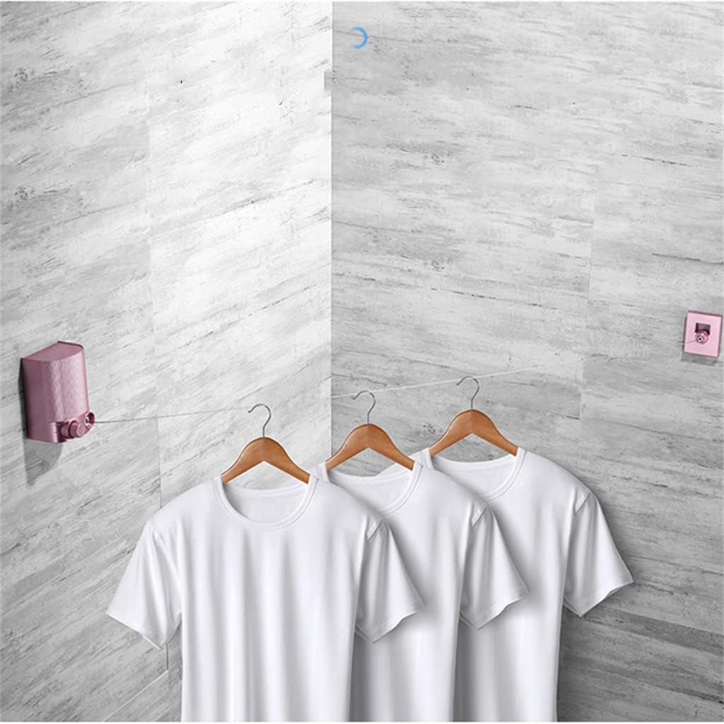 Retractable Clothesline Single Row Steel Wire Dryer Clothesline Laundry Hanger Concealed Clothes Drying Rope Rack(E)