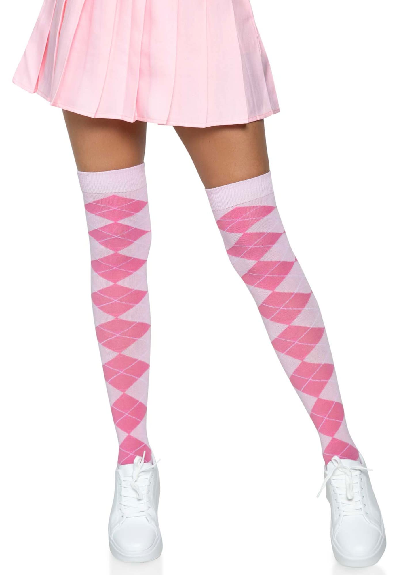 Leg Avenue Knit Over The Knee Socks, O/S (Pink)