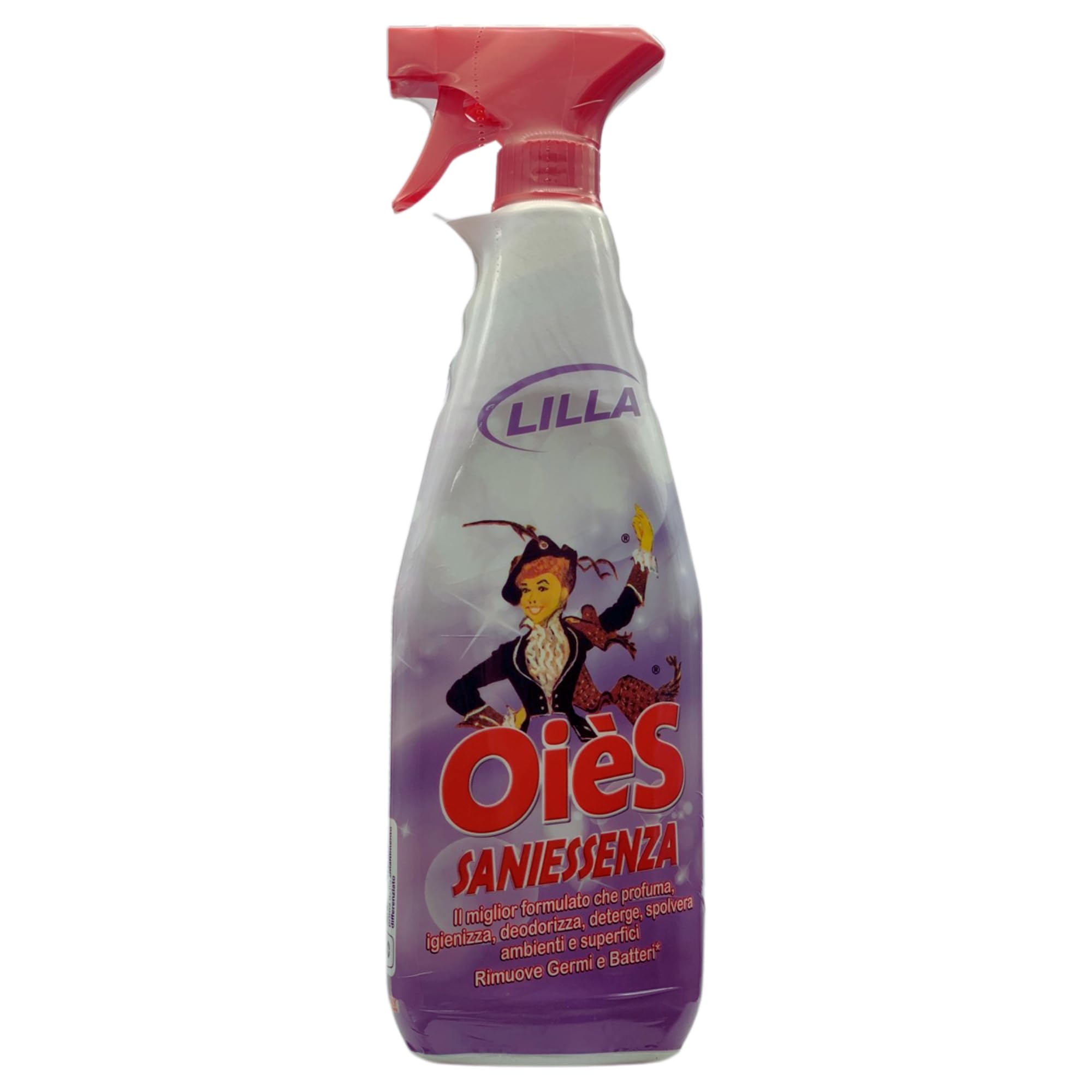Detergente Spray Igienizzante - LILLA - Deterge, Profuma, Spolvera, Deodora Ambienti e Superfici. Rimuove Germi e Batteri 750ml (4)