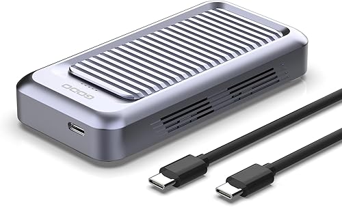 GODO Carcasa SSD NVMe M.2 de 40 Gbps, carcasa de aluminio tipo C USB4.0, instalación sin herramientas, compatible con SSD tamaño 2230224222602280