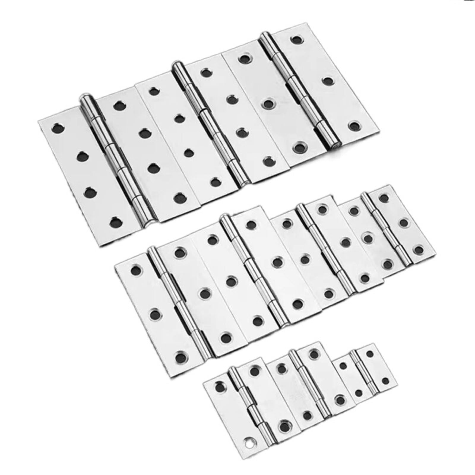 1/2Pcs 1-4Inch 304 Stainless Steel Hinges Door Connector Drawer Furniture Bookcase Window Cabinet Hardware(2Inch 2Pcs)