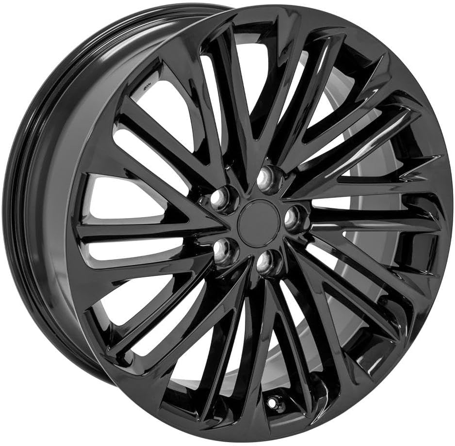 OE Wheels LX58 20 Inch Rim Fits RX350/RX450 Style 5x114.3 20x8 Gloss Black - Hollander 74393 (1)