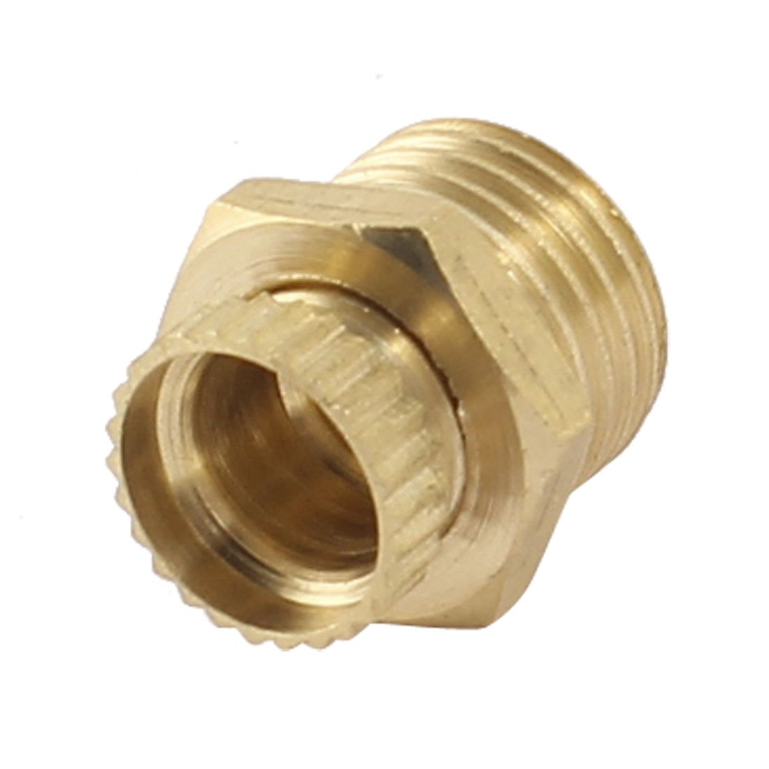 Uxcell Men's Gold Sourcingmap Tone Air Compressor Brass Water Drain Valve 1/4 Pt Threaded