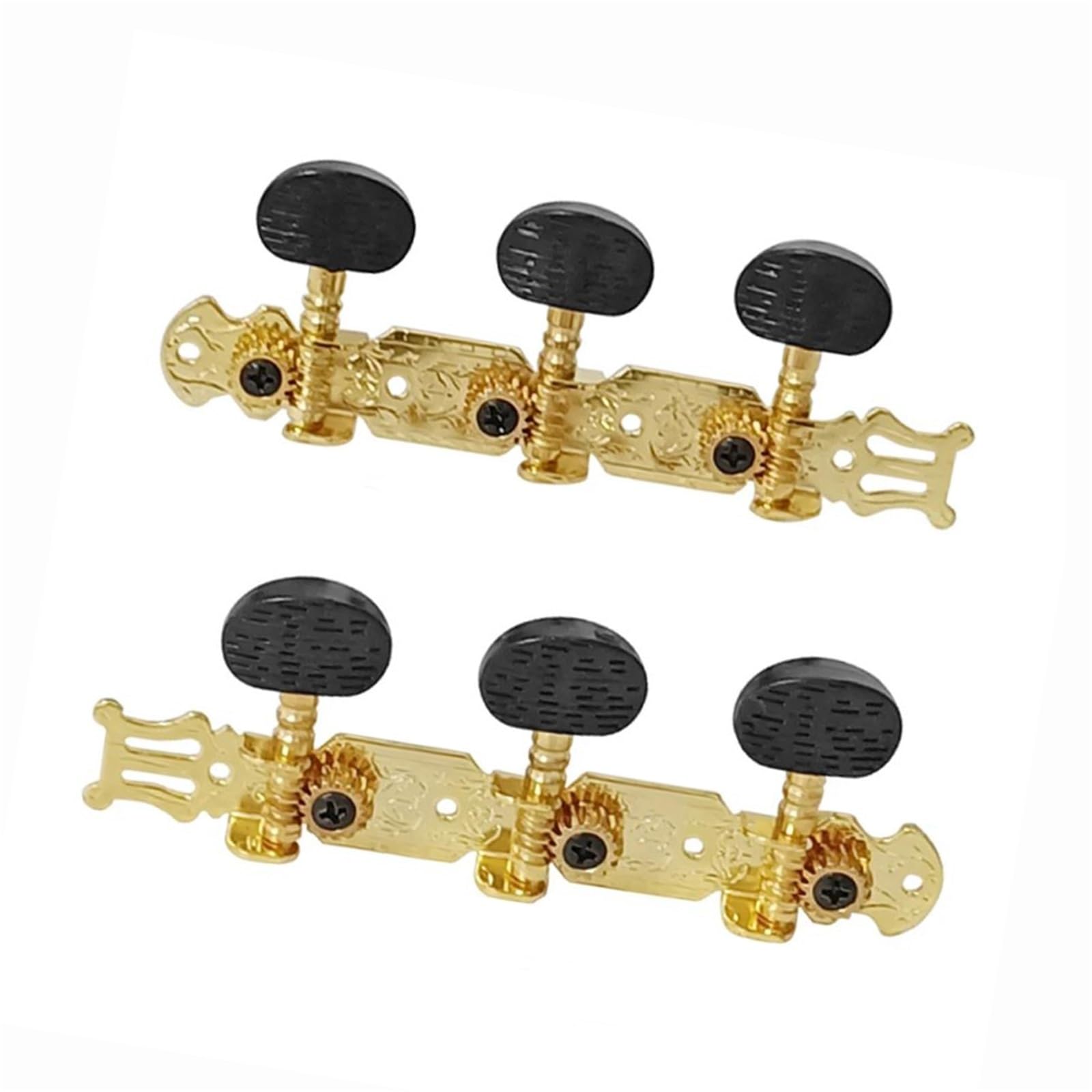 Guitar Tuning Pegs Set Klucze Do Gitary Akustycznej 3 W 1 Stylu Vintage (opakowanie 2 Szt.) Przełożenie 1:14