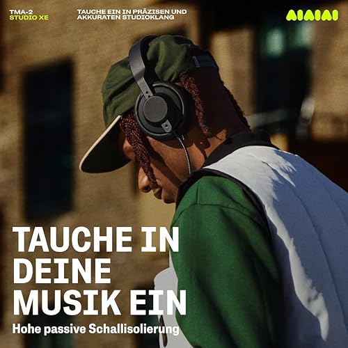 Miniatura 6 de AIAIAI TMA-2 Studio - Auriculares de estudio profesionales con audio altamente detallado y comodidad mejorada, color negro