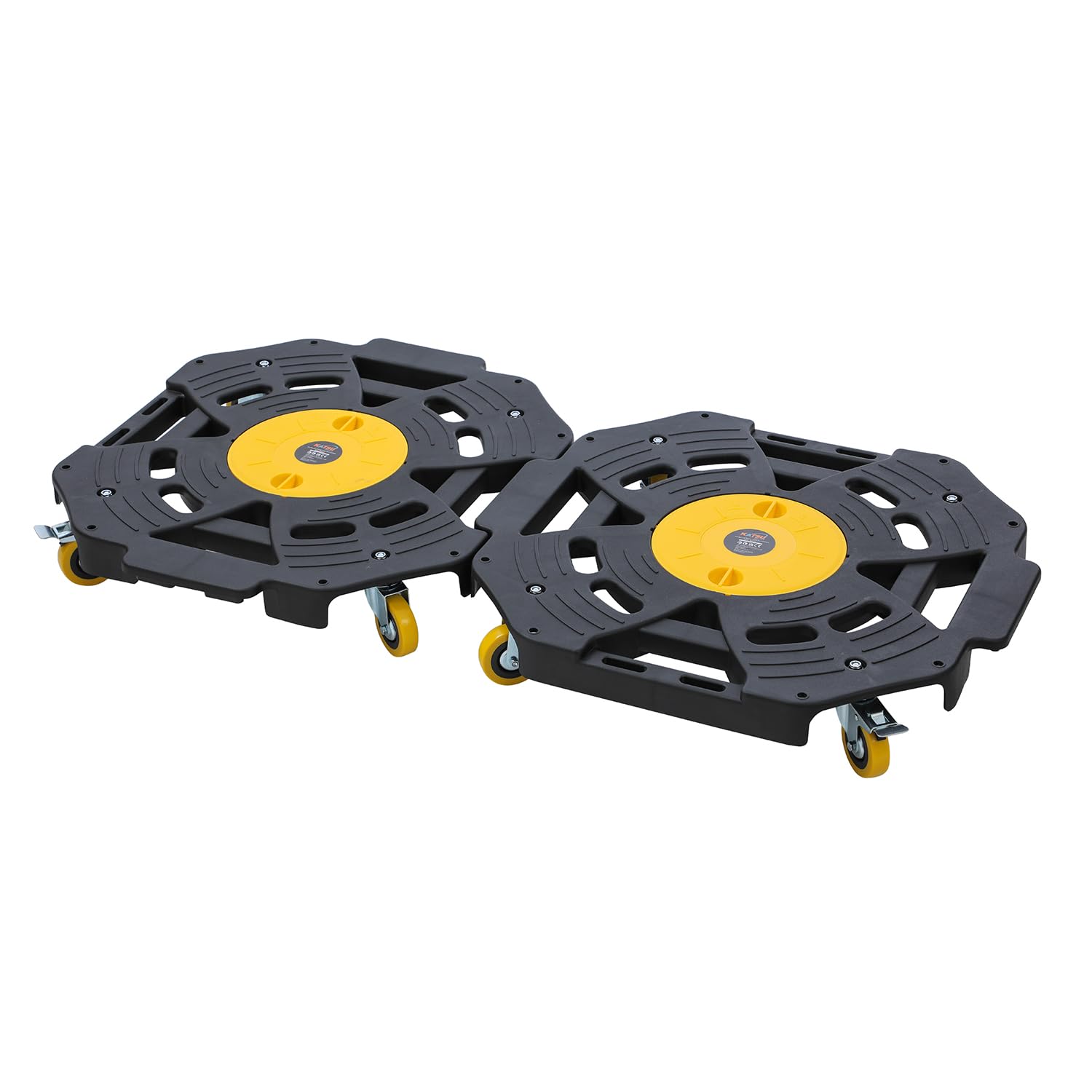 KATSU Tools Reifenwagen – 136 kg Kapazität, anschließbar, robuster Rollwagen für Reifen, Räder, Möbelgeräte, Umzüge und mehr (63,5 x 63,5 x 11,5 cm)
