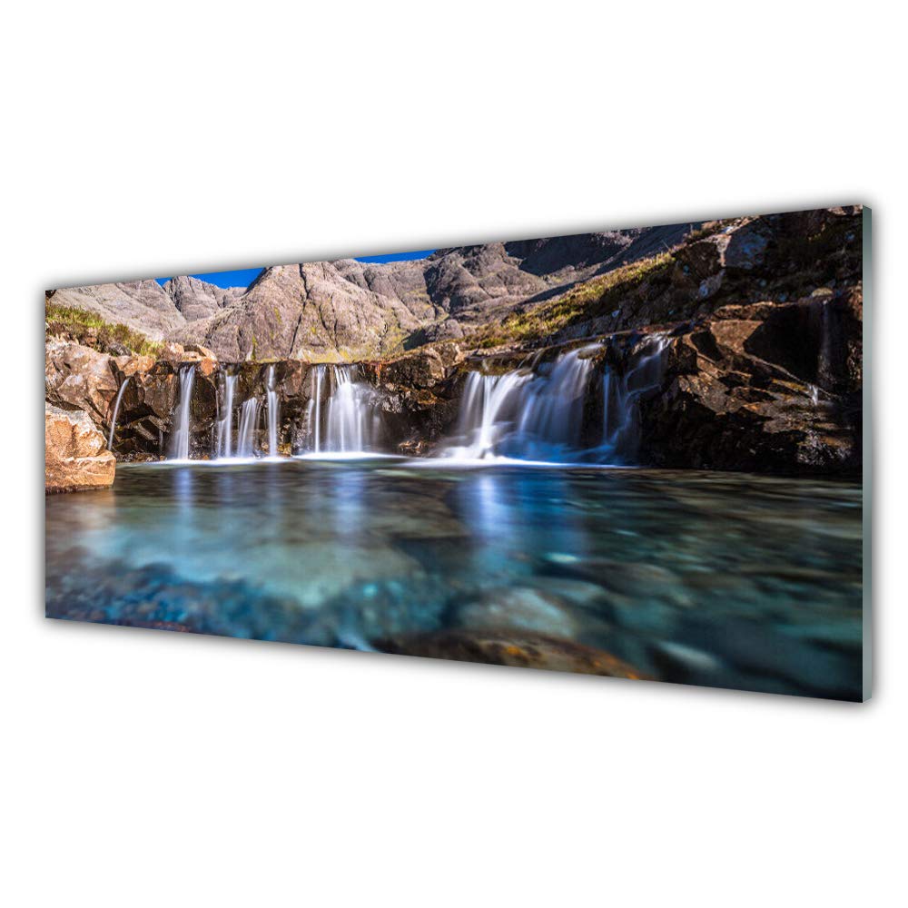 Impression sur verre acrylique Tulup 125x50cm - Habillez un grand mur vide tableau cascade