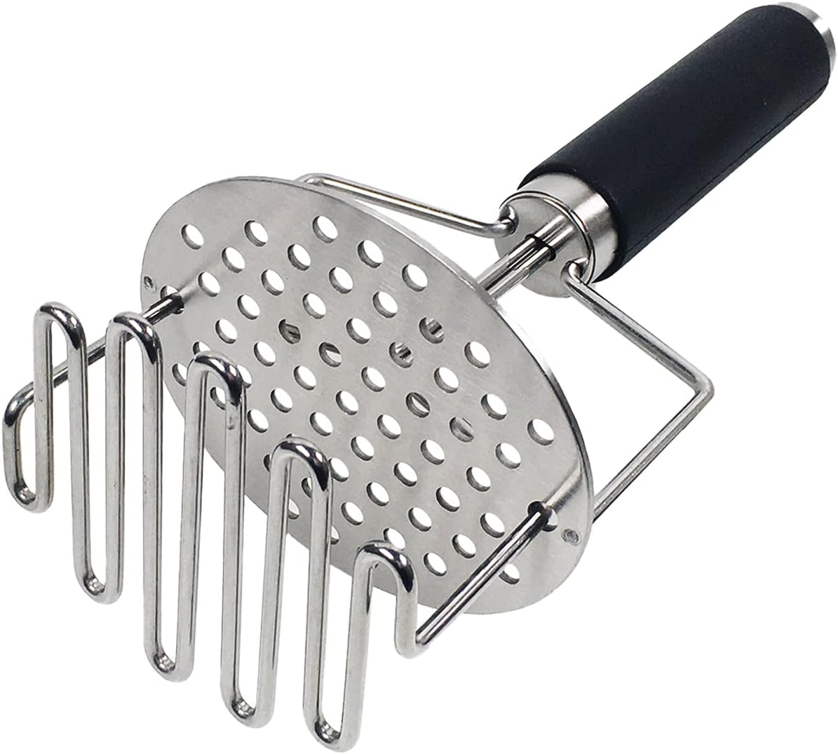 Joseph Joseph Delta Folding Nylon head, Space Saving Potato Masher, Grey/Green Amazon.co.uk