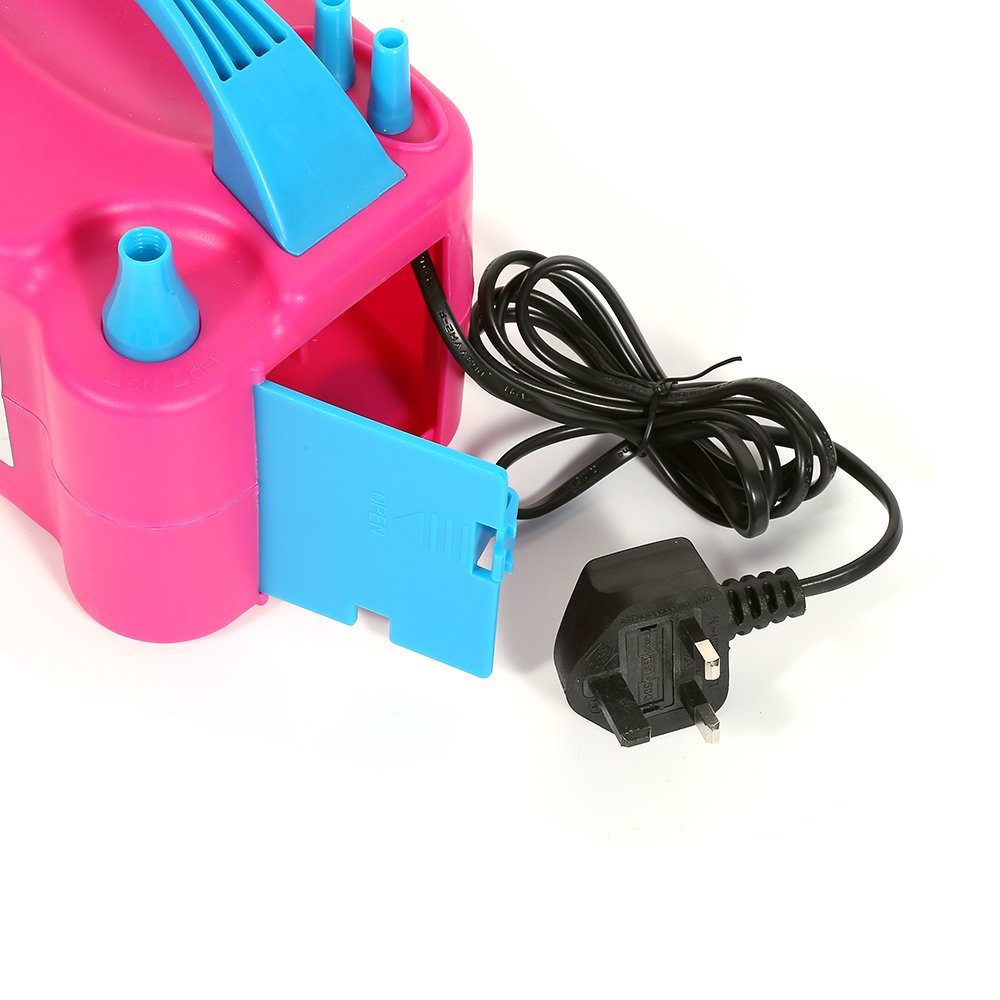 Bomba de globos eléctrica – Inflador de globos – Inflador de globos eléctrico con doble boquilla para globos de látex, 2 modos de funcionamiento, para globos de boda, cumpleaños y fiesta