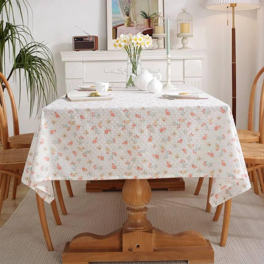 Nappe florale rectangulaire pour protéger et décorer la table de cuisine