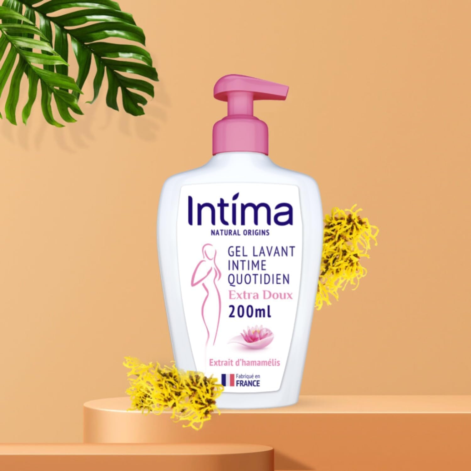 Intima - Lot de 12 Gels Intime Femme Natural Origins - Gel Extra Doux - 97% naturels - 12x200 ml