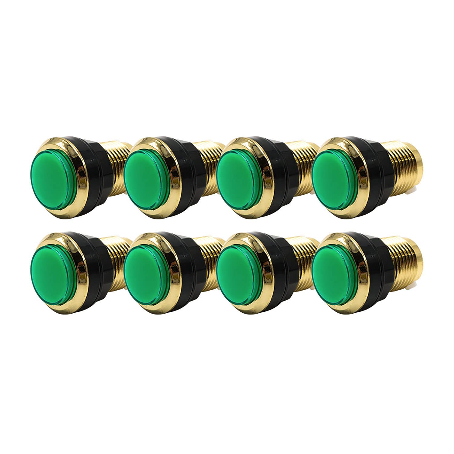 Gros Bouton Plat Lumineux Chromé Diamètre 60 mm