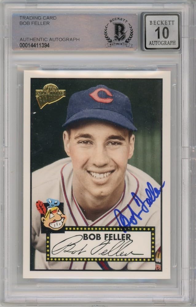 Bob Feller 2005 Topps Fan Favorites Baseball Autograph Card #88 BAS 10