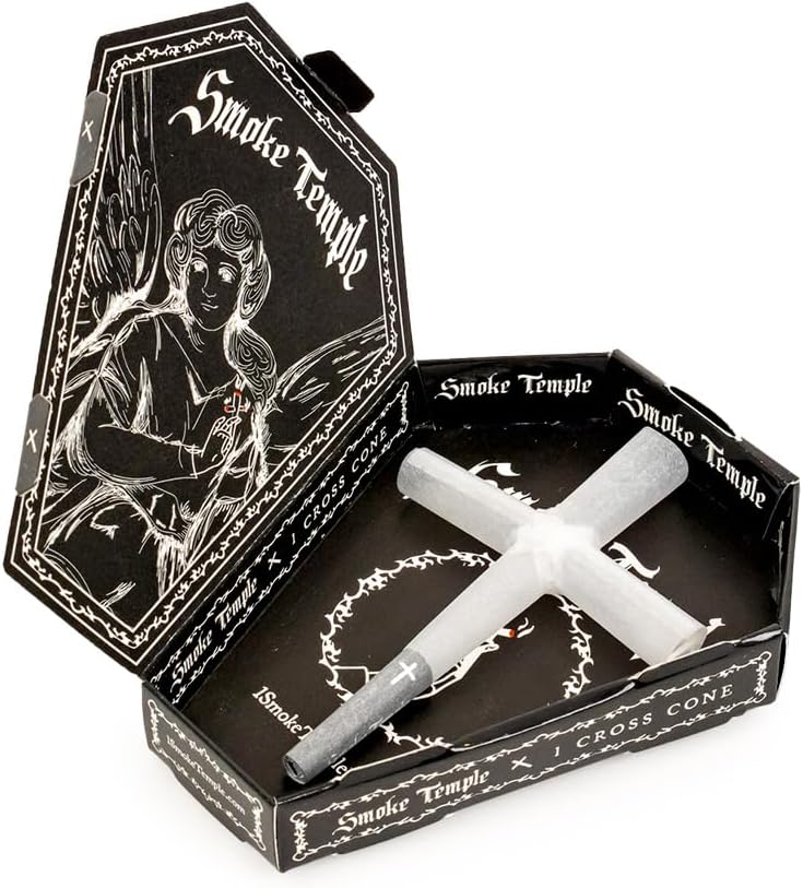 84mm Mini Cross Cone | Pre-Rolled Paper Cone, Easy to Fill | Great for Parties, Groups & Events | 13 Pack (1 Cone per Pack)
