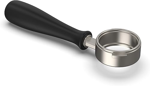 Miniatura 5 de Manipulación espresso de 2303in fabricada en Italia Madera de nogal y acero INOX metálico para competencia IMS Gaggia Classic Pro cestas de filtro