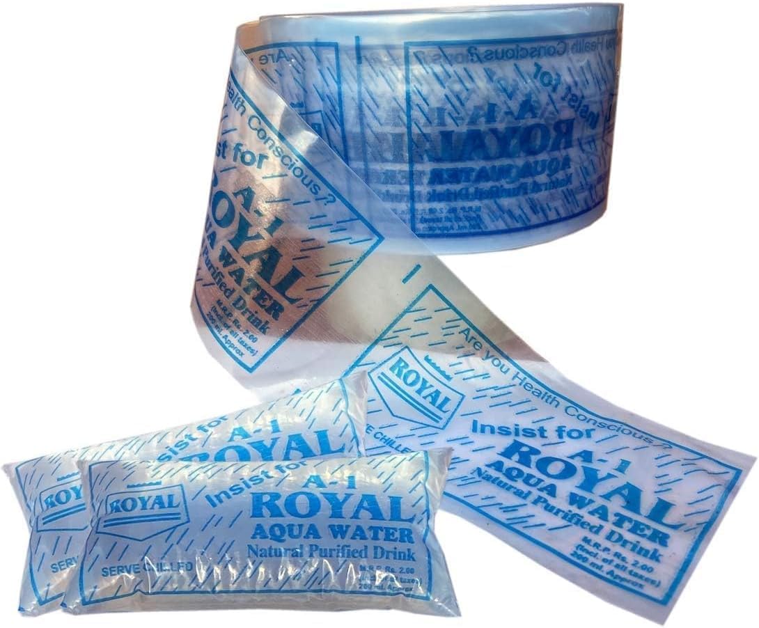 Water Packing Tube roll |Pani Packing Tube Roll | Mineral Water Packing roll |Water Pouch | Manual Water Packing Material | Pani packing roll | Pani Packing Pouch 1 Roll / 1700 Pouches In 1 Roll