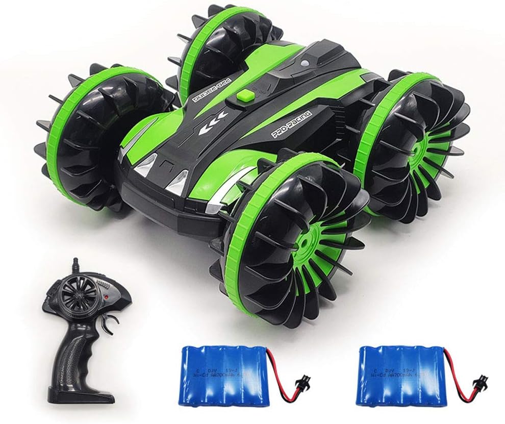 Yskcsry 1 18リモートコントロール四輪駆動車2 4g水陸両用車防水両面