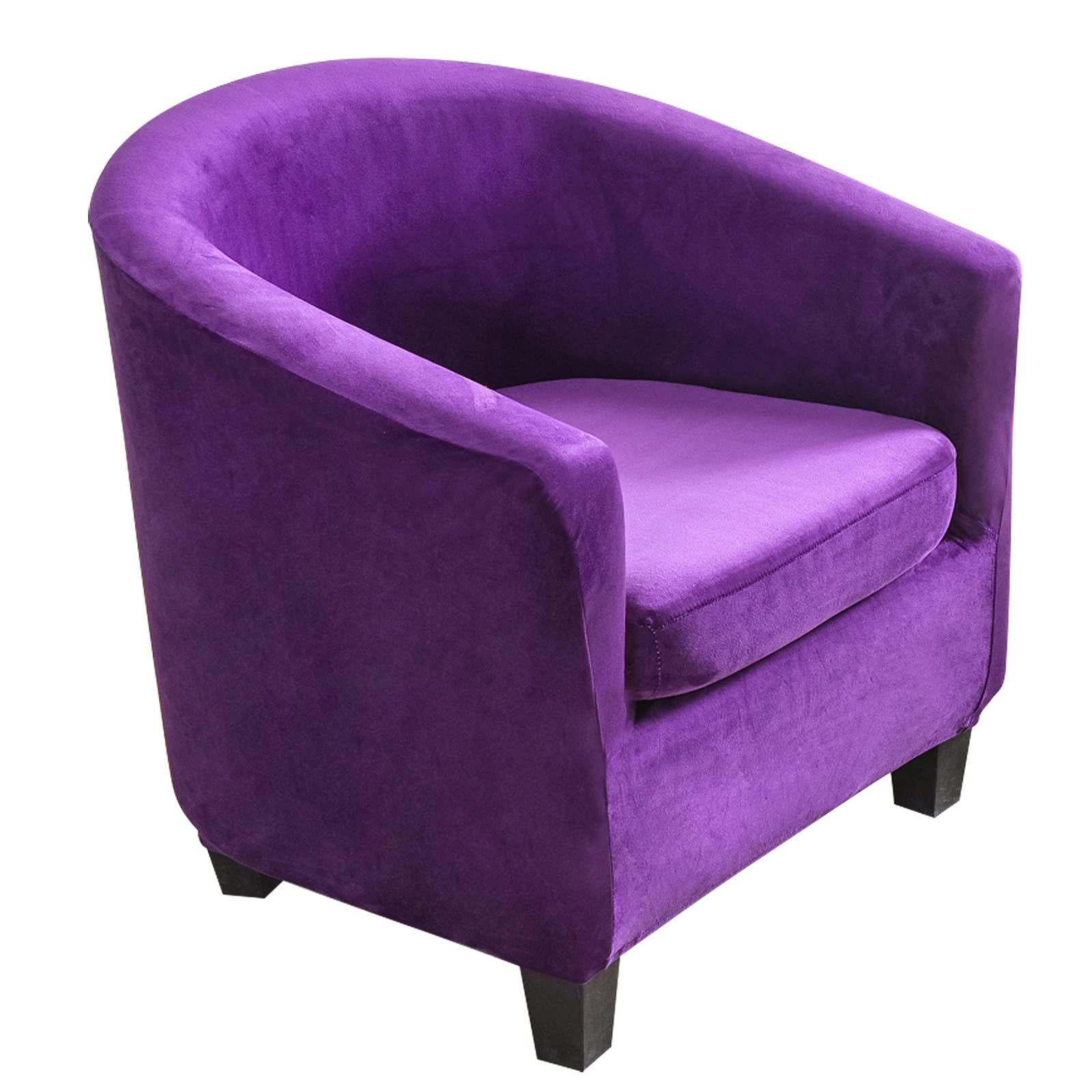 TOPCHANCES 2 Fundas para Silla de Club de bañera, Funda de sofá de Alta Elasticidad con Funda de cojín, Protector de Muebles de Terciopelo Suave para Comedor, Sala de Estar, Oficina y recepción