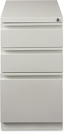 Miniatura 3 de Lorell LLR49528 Pedestal de archivo móvil, gris claro