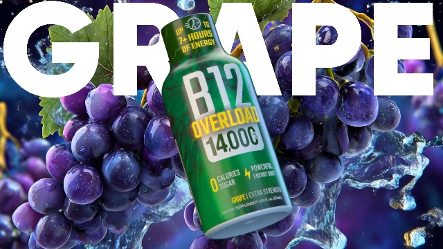 Amazon.com : B12 Overload Extra Strength Energy Shot – Grape