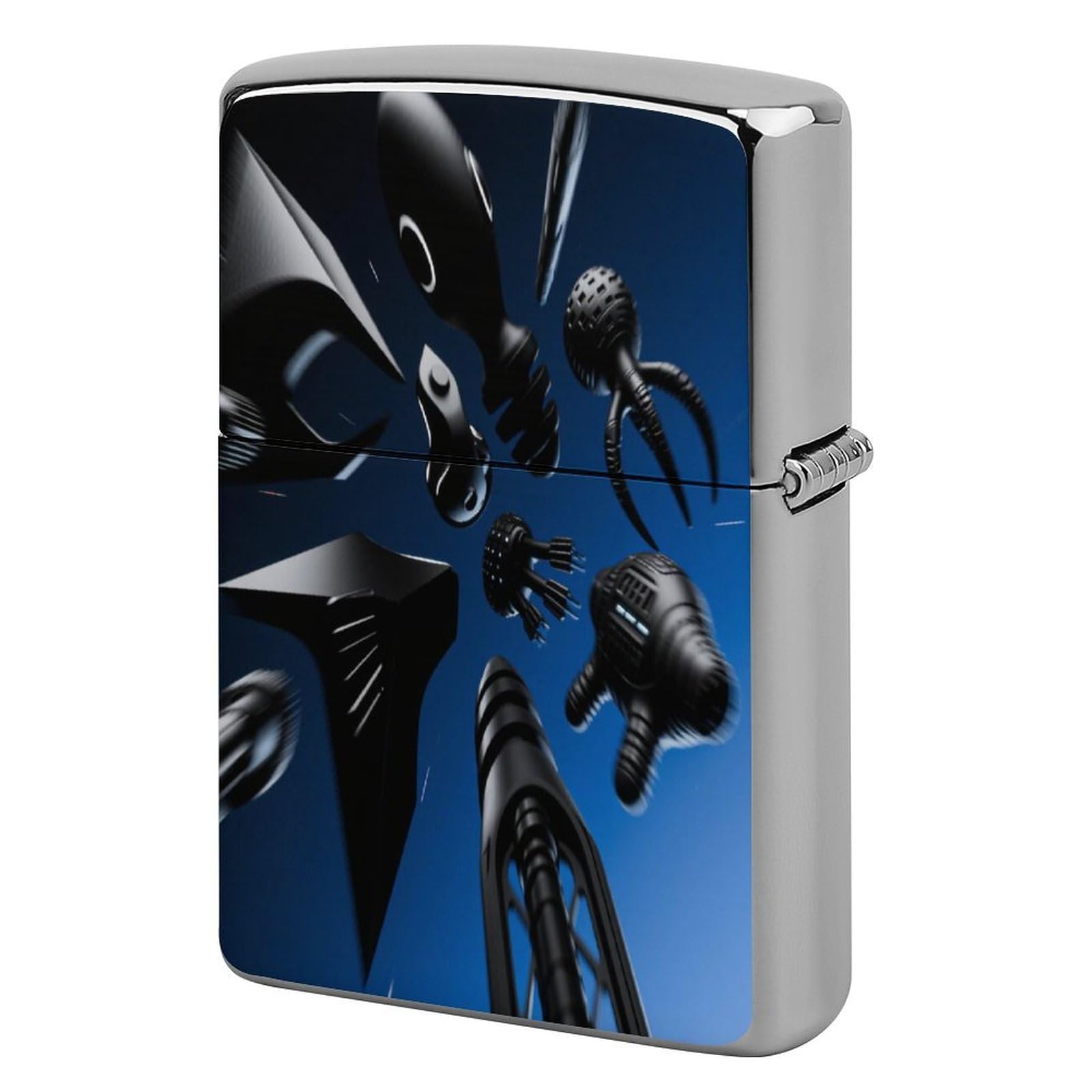 Fekiloot Style Geometry Lighter Case Cover Metal Lighter Case