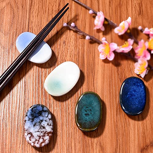 Set Of 5 Japanese Chopstick Rests Ceramic Chopstick Holders #TOP4