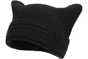 Grunge Pastel Pastel Goth Accessories Vintage Crochet Knit Slouchy Beanies for Women