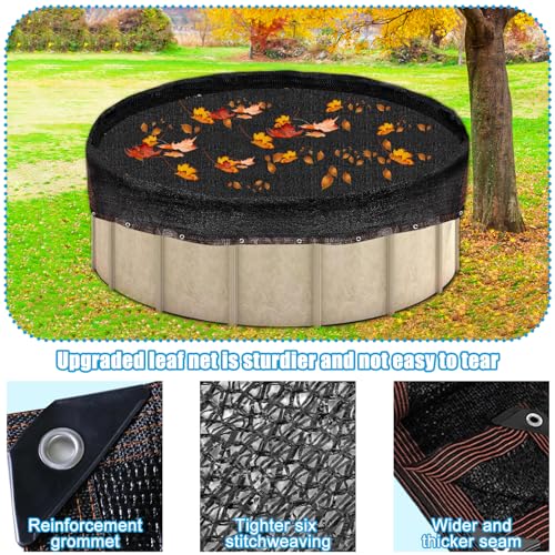 Yexexinm DSFDFDFD 24Ft Round Leaf Net Cover For Above Ground Pool thumb #4
