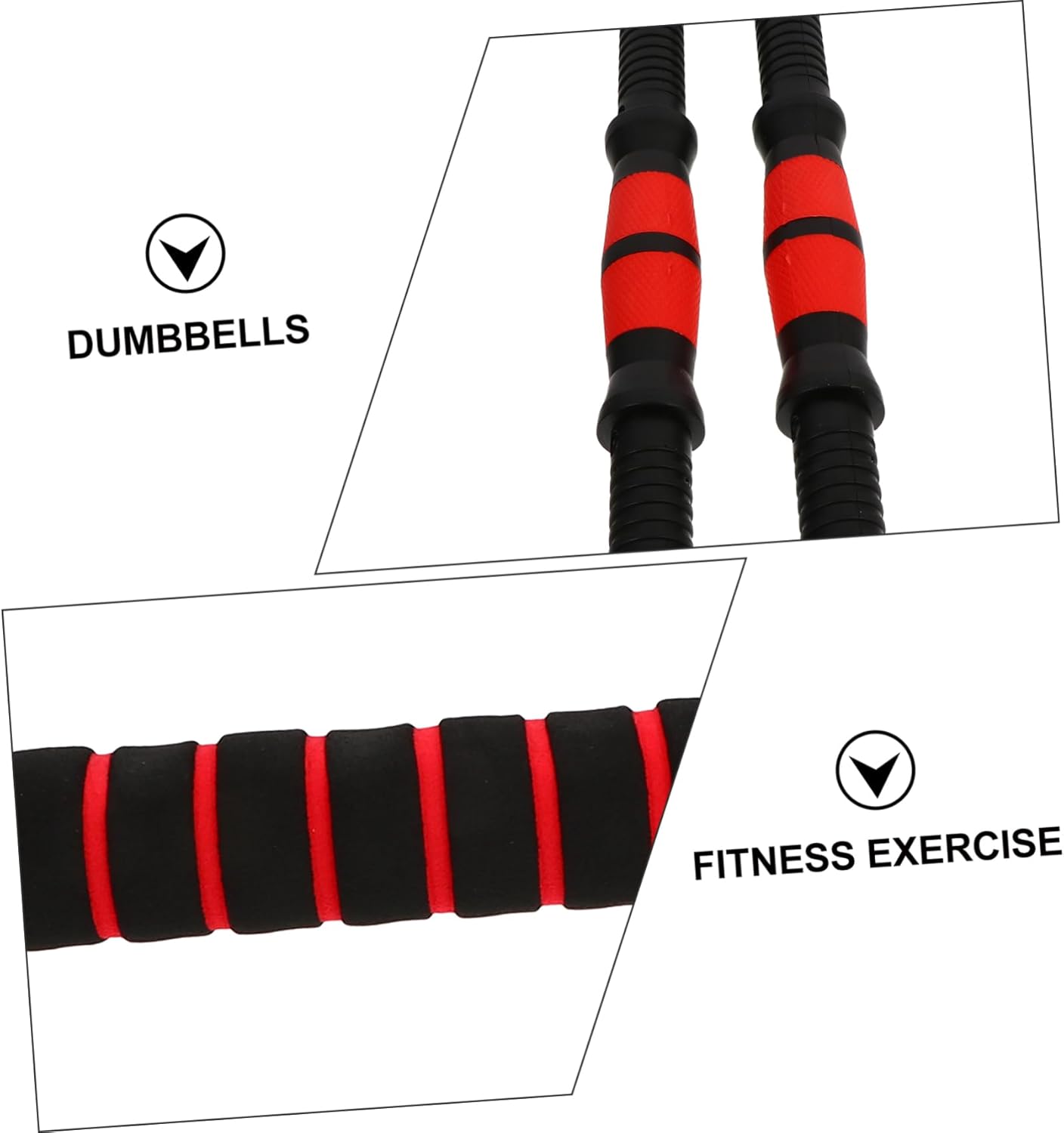 1Set Dumbbell Bar Accessories Non Slip Fitness Grip Rod for Home Weightlifting Durable with Ultra Precision Thread Design for Dumbbell Training