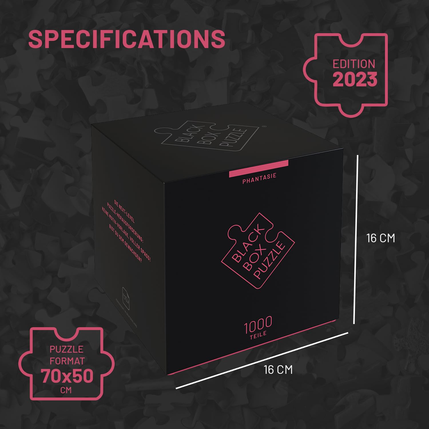 Misu Games Black Box Puzzle Without Template, Jigsaw Puzzles for Adults 1000 Pieces, Cool Jig-Saw Puzzels 20x27 Multiple Categories, Difficult Puzzle (Fantasy, 2023)