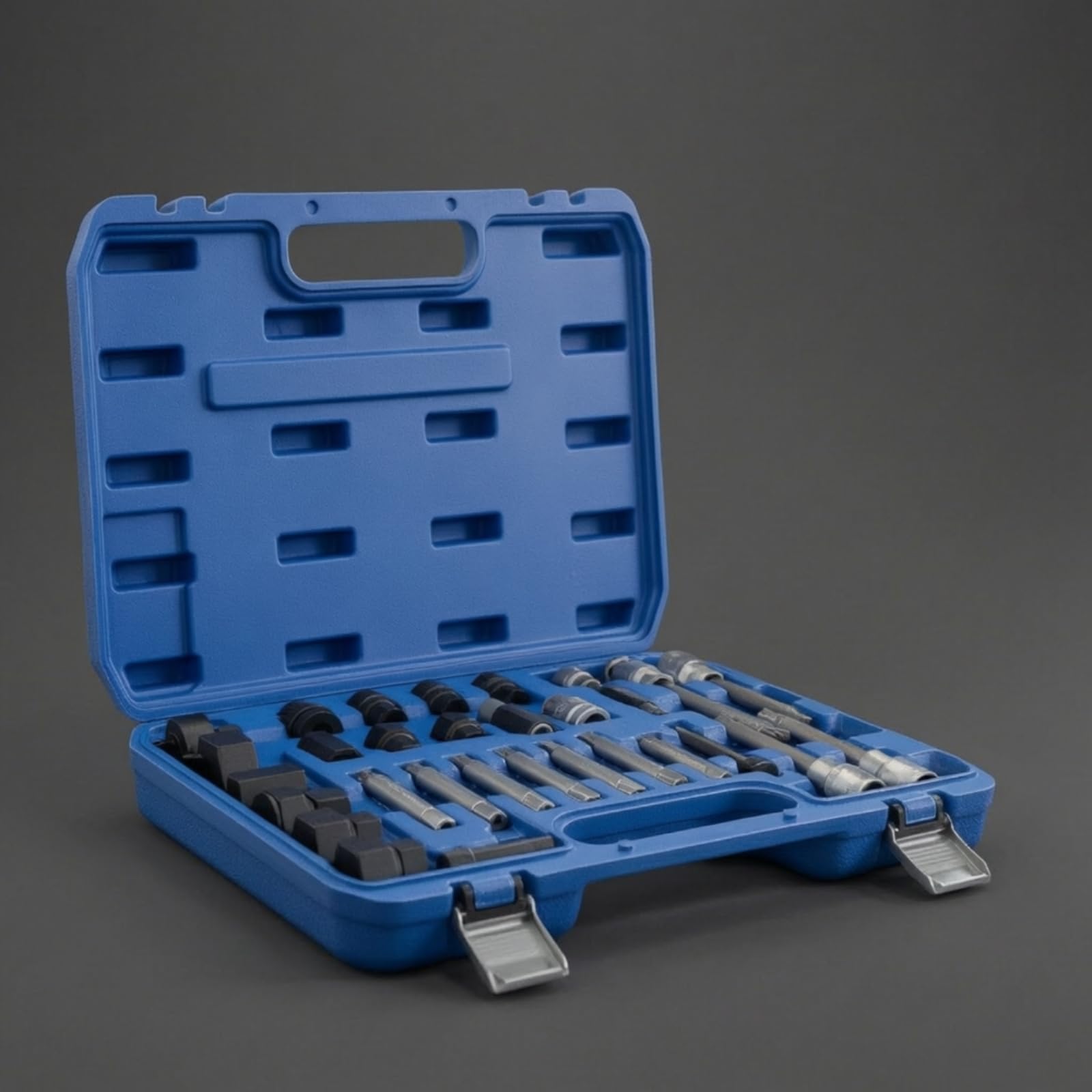 30 Piezas Extractor Polea Alternador Organizado Juego con Adaptadores Completo Maletín Herramientas con Vasos para Mecánicos