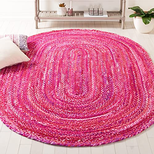 SAFAVIEH Braided 6x8 Pink Rug