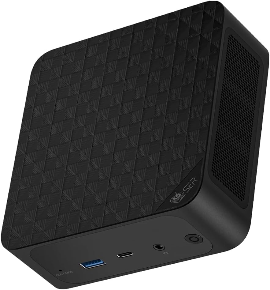 Beelink SER6 Mini Gaming PC, Ryzen 9 6900HX 8-Core 16-Thread 4.9GHz Processor, 16G DDR5 RAM 500G PCIe4.0 SSD, 12-Core 2400MHz Graphics 4K@144Hz, USB4.0/USB3.2/DP/HDMI/ WiFi6 BT5.2