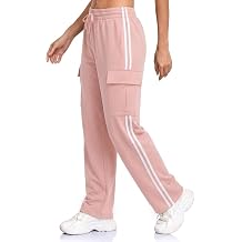 Inno Summer Cargo Pants Women Soft Track Pants Straight Leg Sweatpants Sports Streetwear Lightweight 28/31/34/36 Inseam