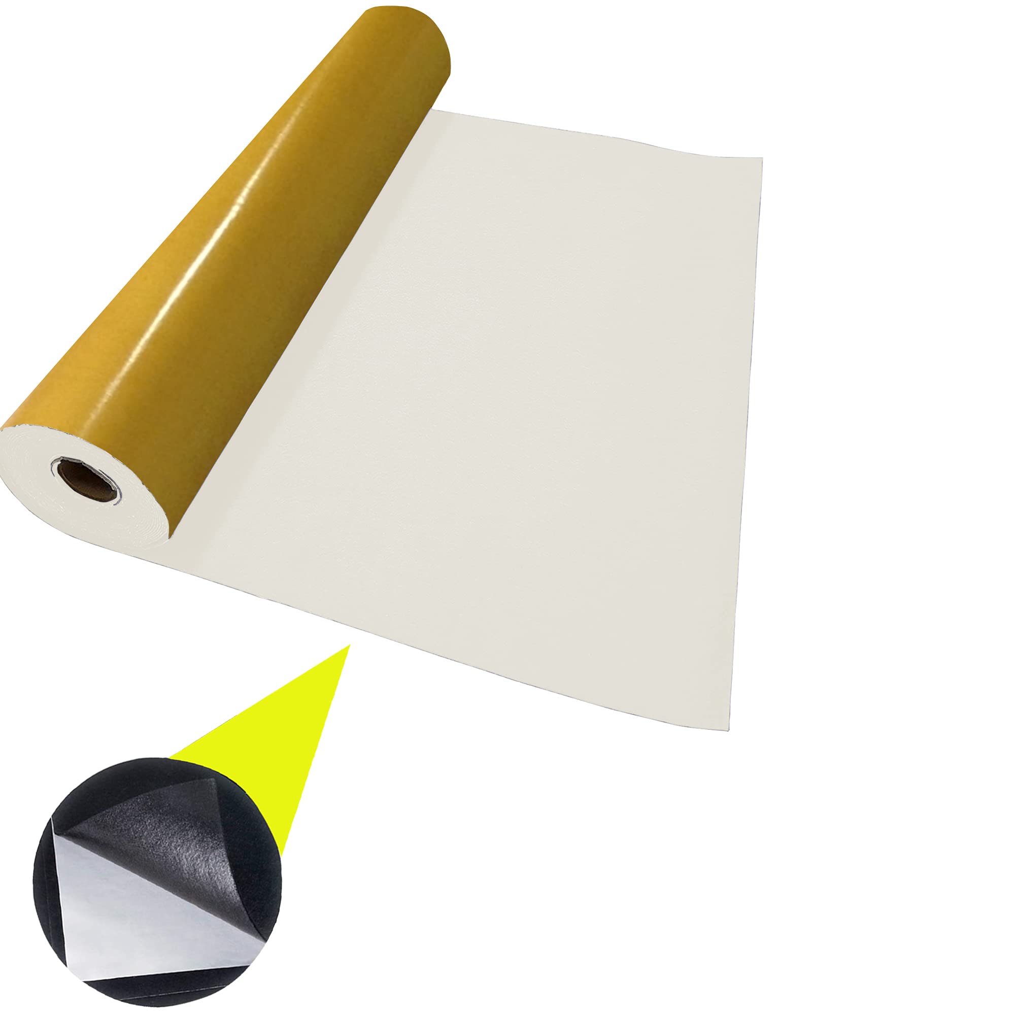 Fabrics King Online Off White Adhesive Felt Baize Fabric 100% Acrylic Sticky Back Material For Arts Crafts Sewing Decoration | 100Cm X 45Cm Wide | Sold By The Metre