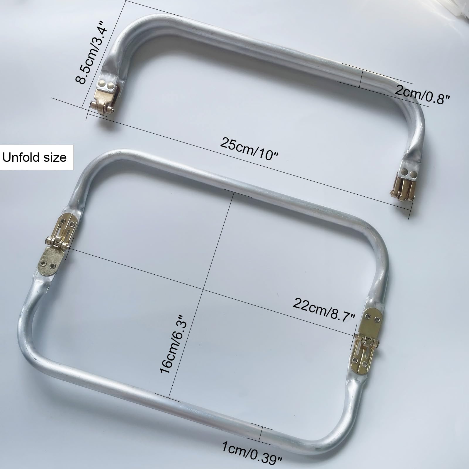 PH PandaHall 8pcs 4 Tailles Cadres De Sac En Fil Métallique Cadre De Sac à Main Interne Cadre De