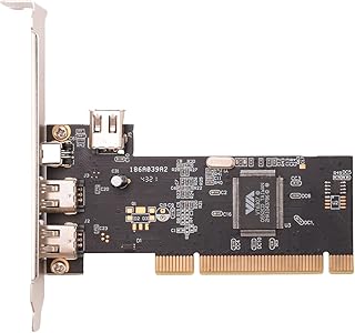 Sarngk Tarjeta de 3 Puertos IEEE 1394 Firewire Adaptador PCI Firewire Tarjeta Controladora PCI IEEE 1394 para PC Computadora de Escritorio