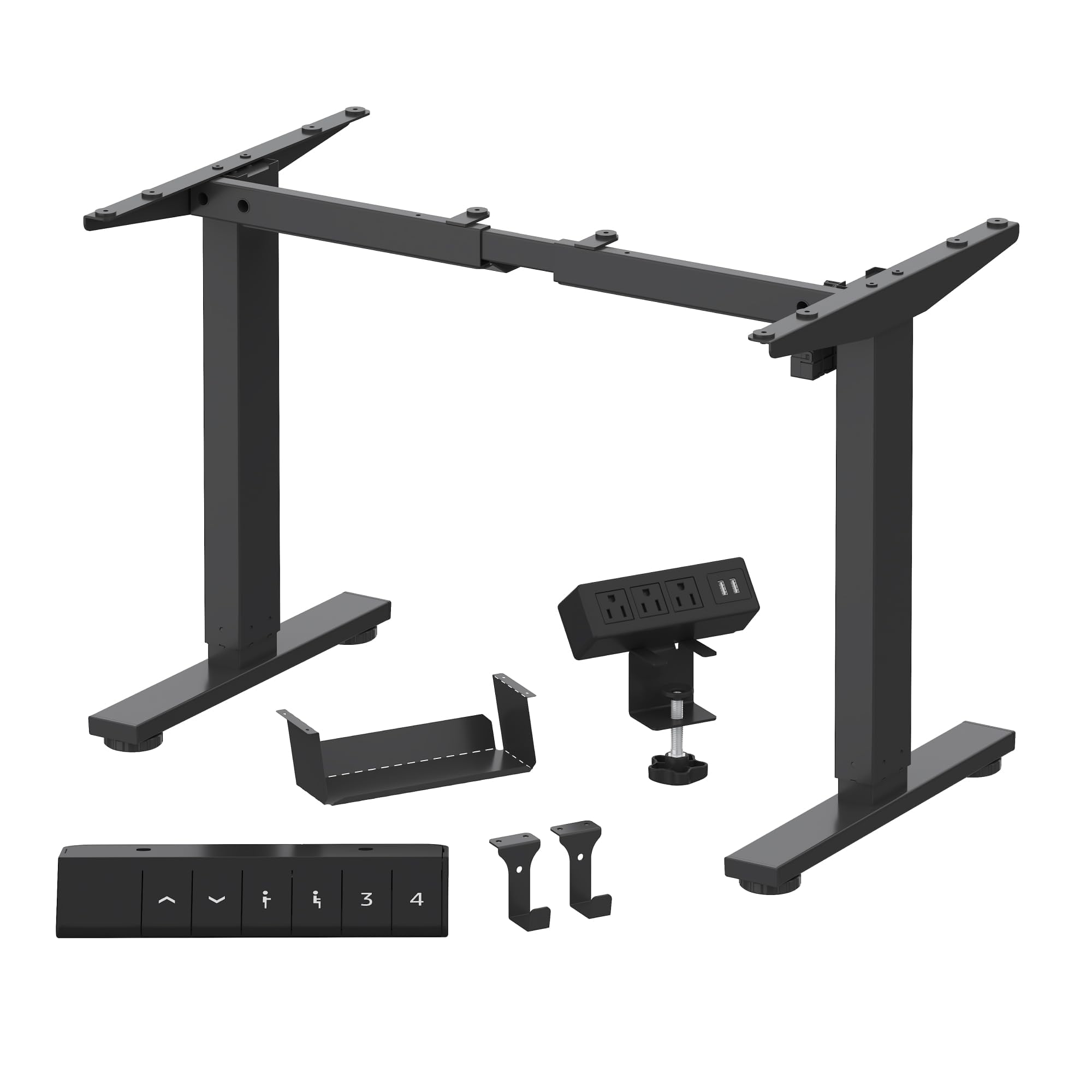 Amazon.com: FLEXISPOT EN2 Standing Desk Frame with Clamp Power