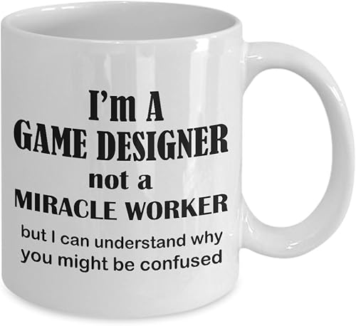 Miniatura 2 de Regalos para diseñador de videojuegos – taza de café Miracle Worker – taza de té divertida y bonita de regalo de reconocimiento de la marca Gag Idea